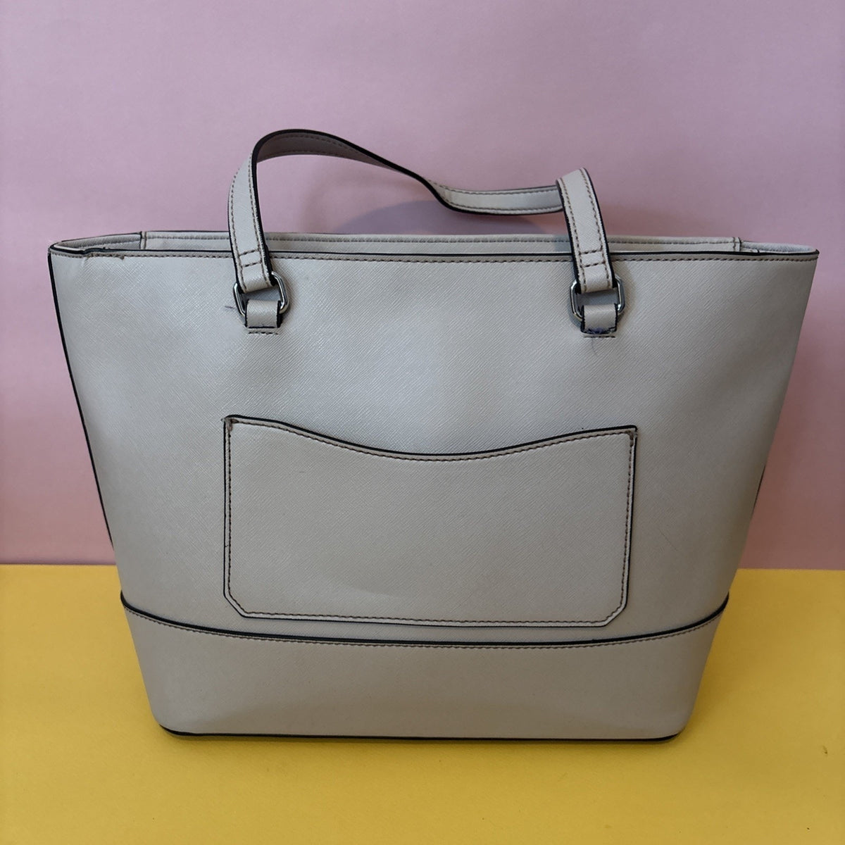 Guess Los Angeles Taupe Classic Rodney Handbag Size Large
