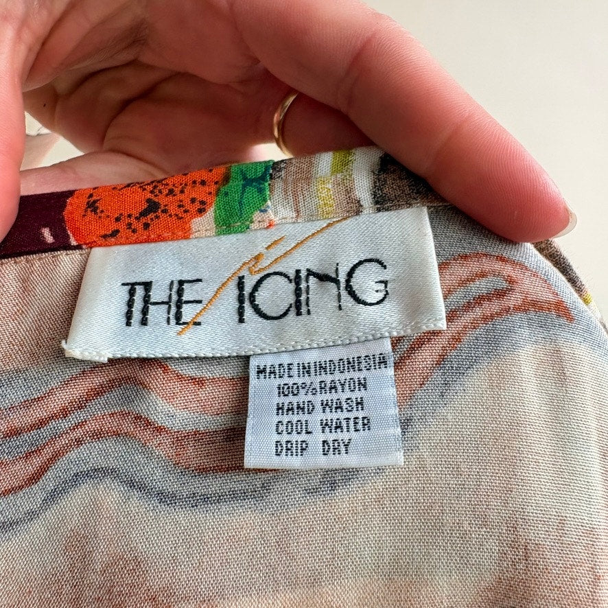The Icing Patchwork Jacket - Tapestry, Beaded, Crop, 80s/90s, Size Small