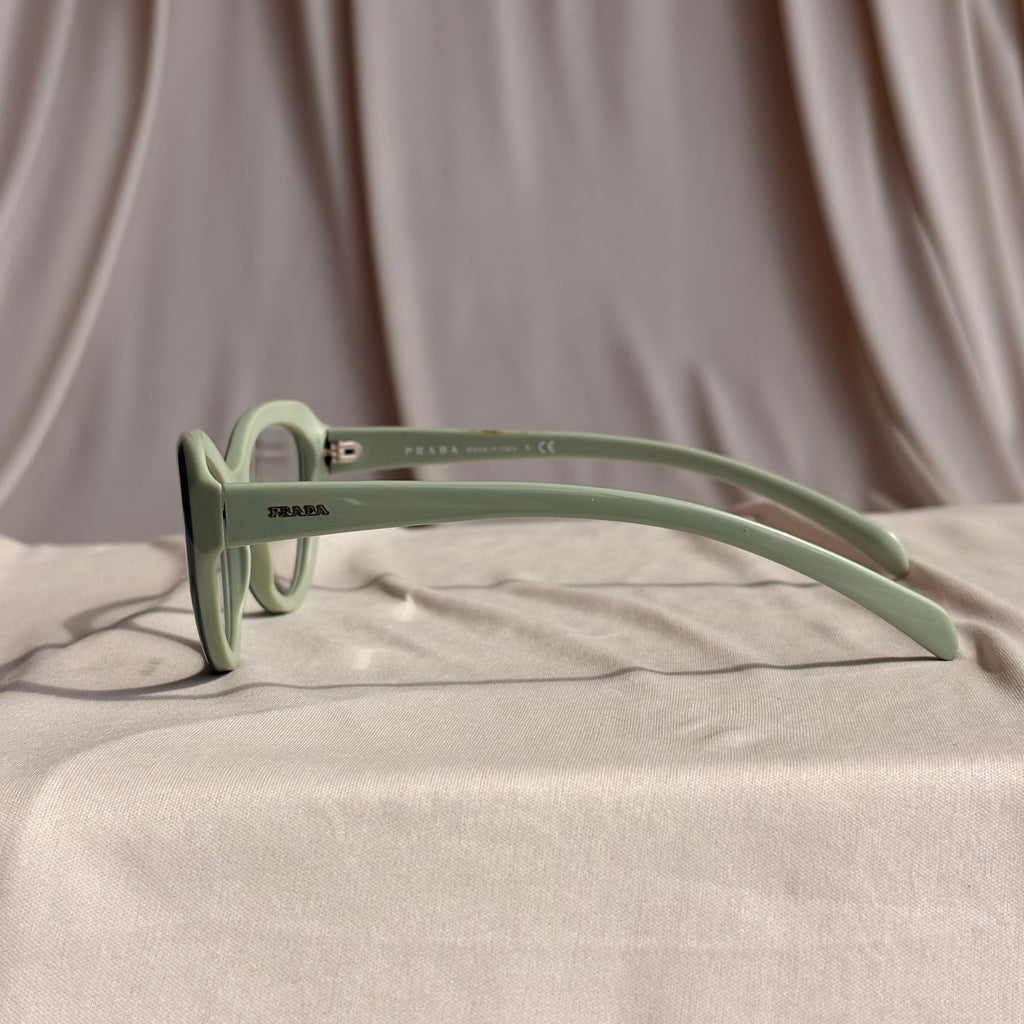 Prada VPR 25R Cat-Eye Eyeglasses - Mint Green, Sage