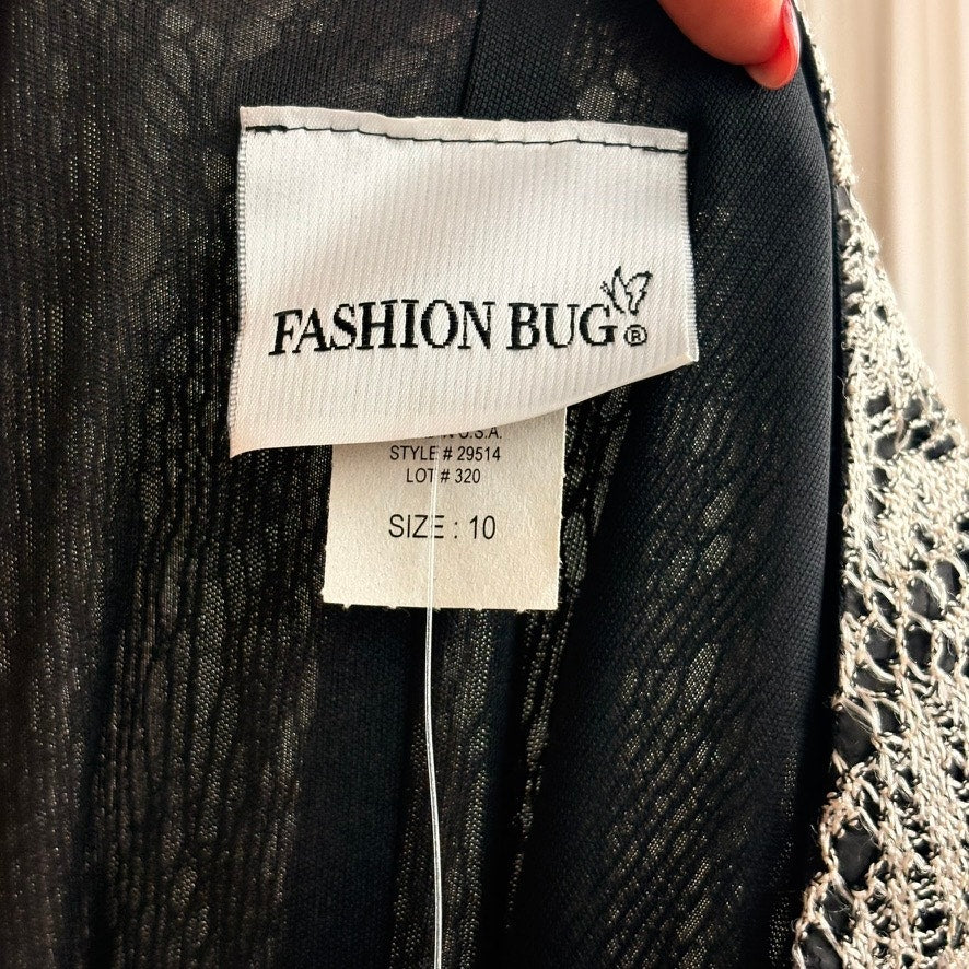 Fashion Bug Cowl Neck Slip Dress - NWT, Column Silhouette, 90s/Y2K Style, Size 10 (Fits L)