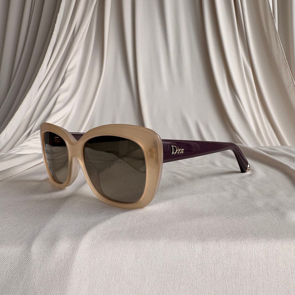Christian Dior Promesse 3 Sunglasses - Nude, Purple Arms