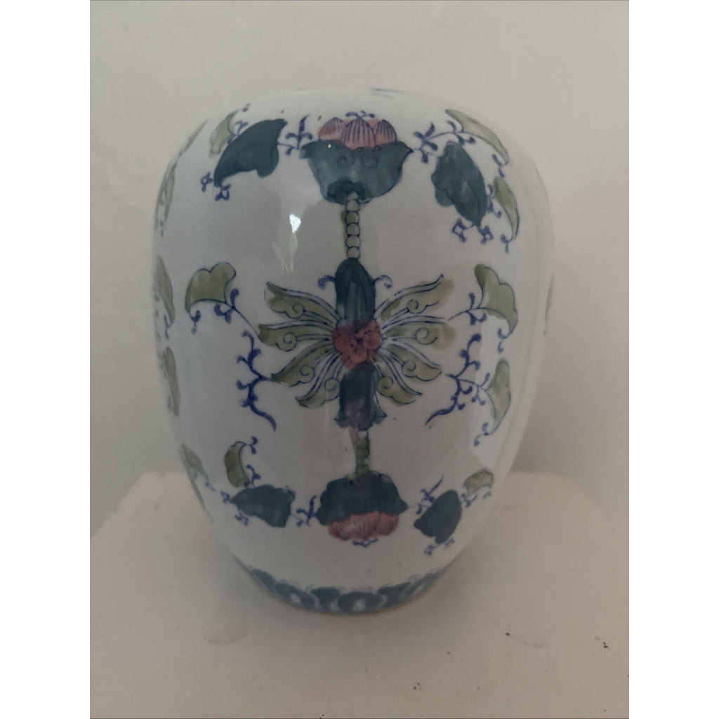 Vintage Chinese Ginger Jar - 10 Inches High - NO LID - Great Condition