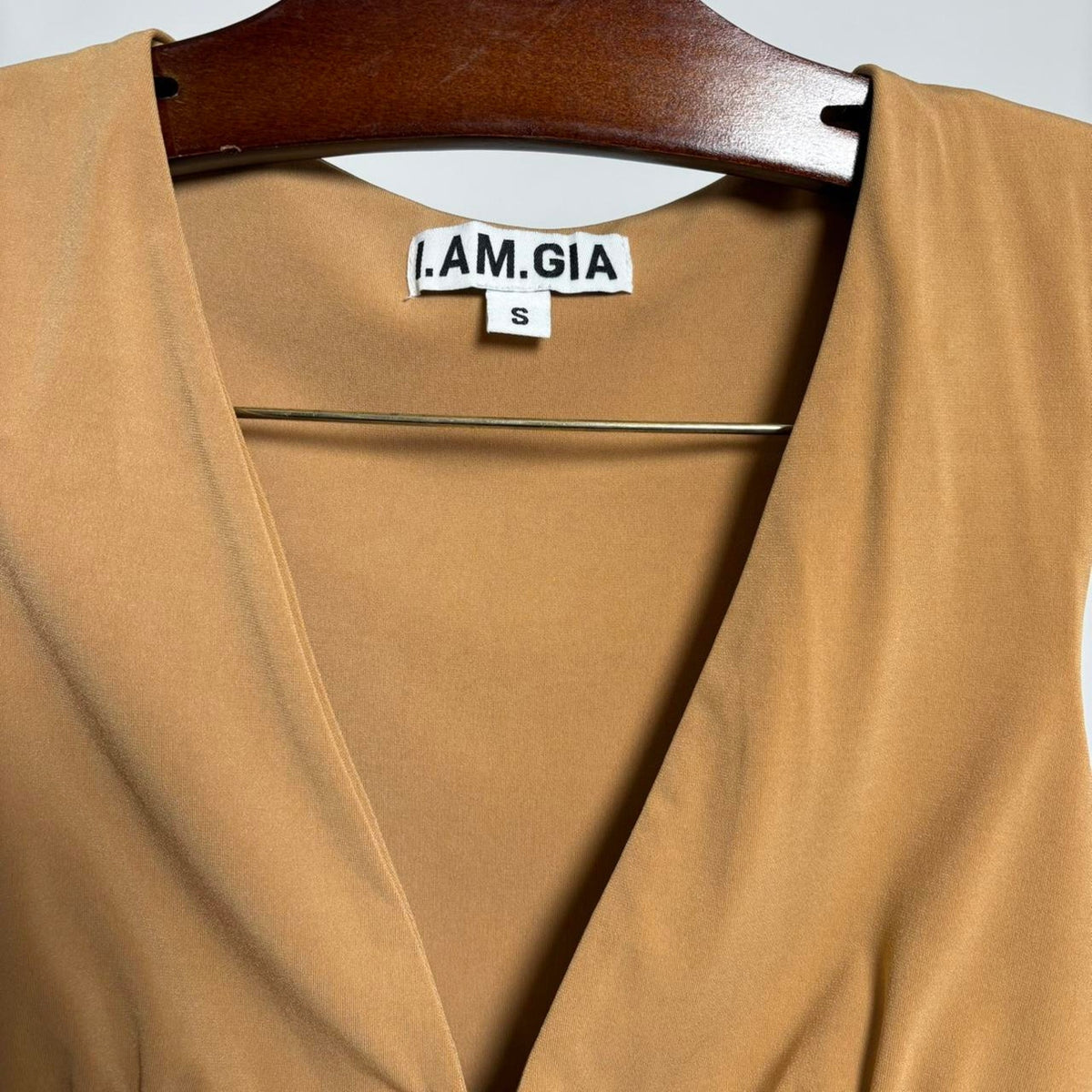 I.AM.GIA Kaia Top in Tan Size Small