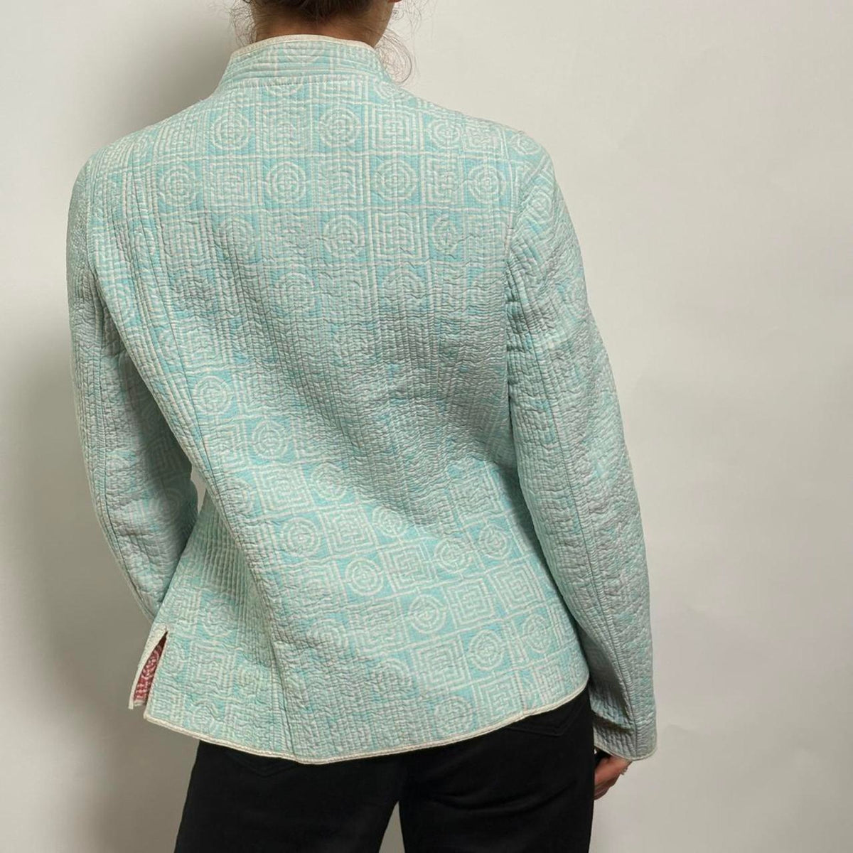 Reversible Light Blue & Pink Quilted Jacket- size small