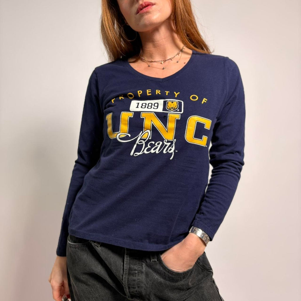 Russell UNC Bears Graphic Tee - Navy, Size Small