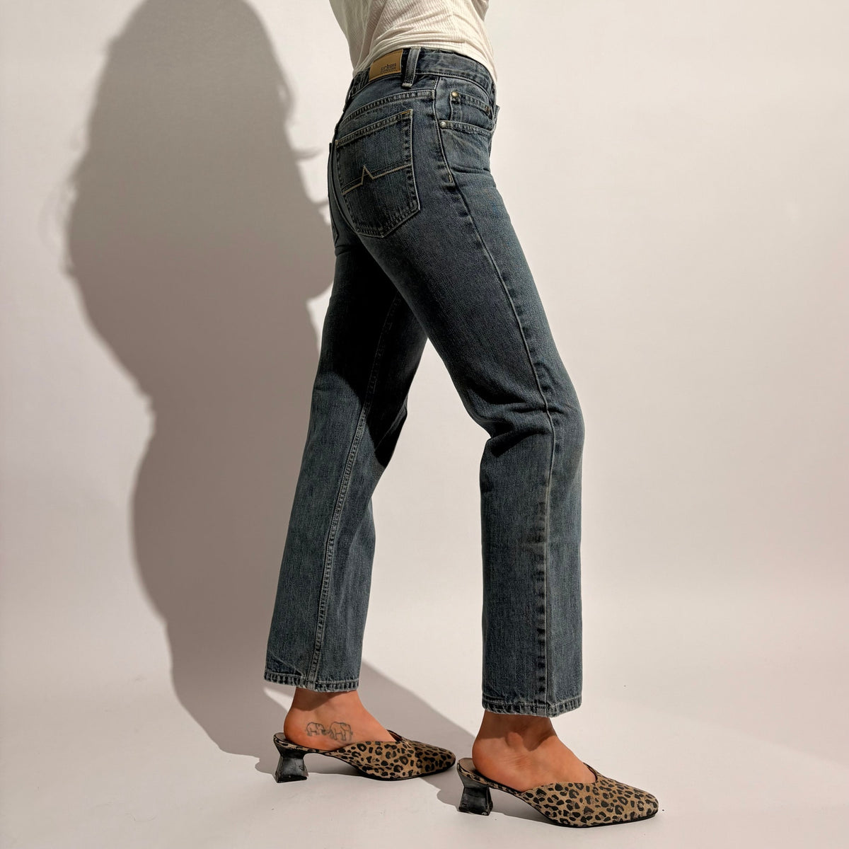 Urban Pipeline Cropped Denim Jeans - Size 4 Regular