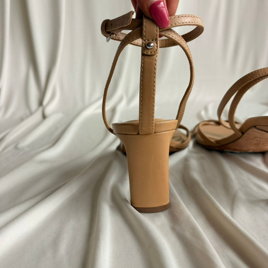 Vince Marilyn Strappy Sandals - Sable Beige Leather, Size 8