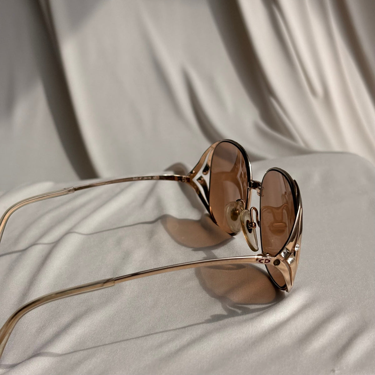 Vintage  Christian Dior 1970s/80s 2250 Sunglasses - Gold