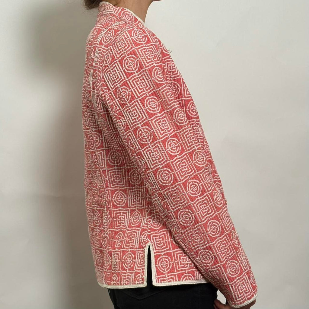 Reversible Light Blue & Pink Quilted Jacket- size small