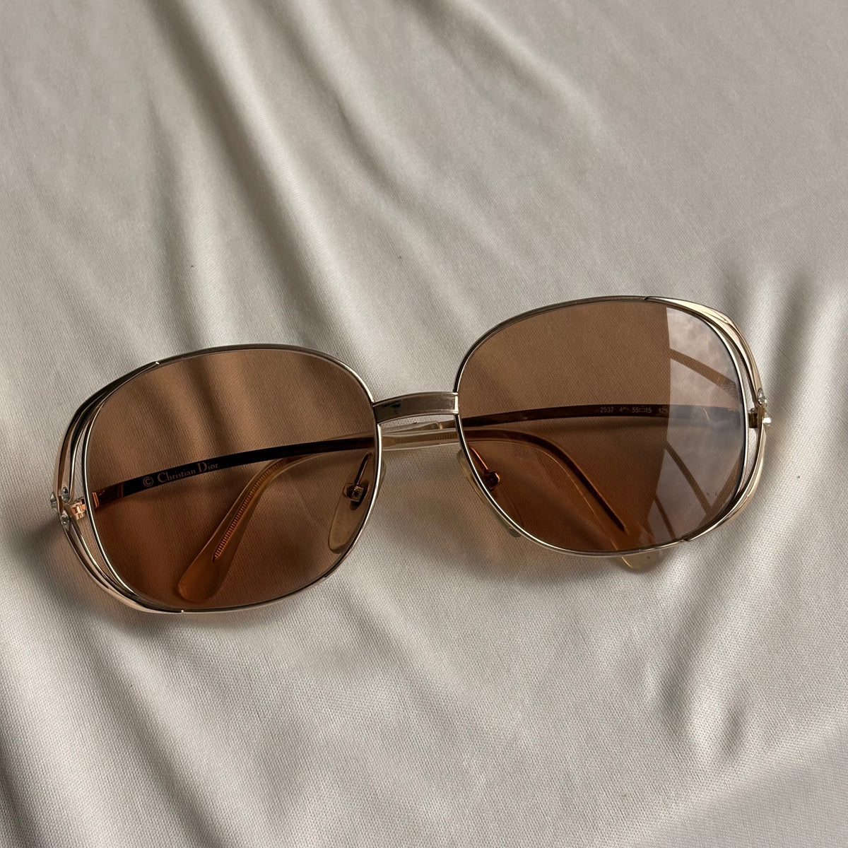 Vintage  Christian Dior 1970s/80s 2250 Sunglasses - Gold