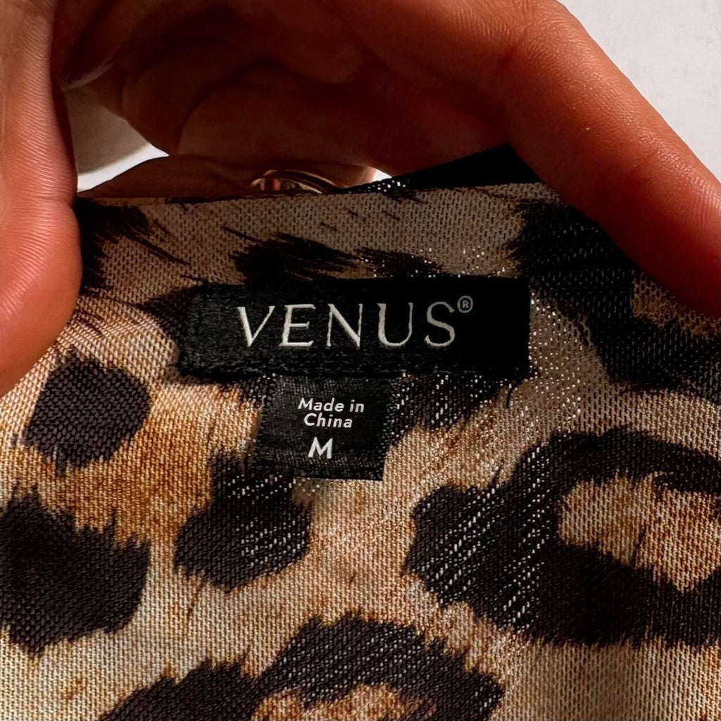 Venus Black Mesh Layered Top - Medium