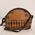 Vintage Trontieres Floral Leather Crossbody - Made in Indonesia