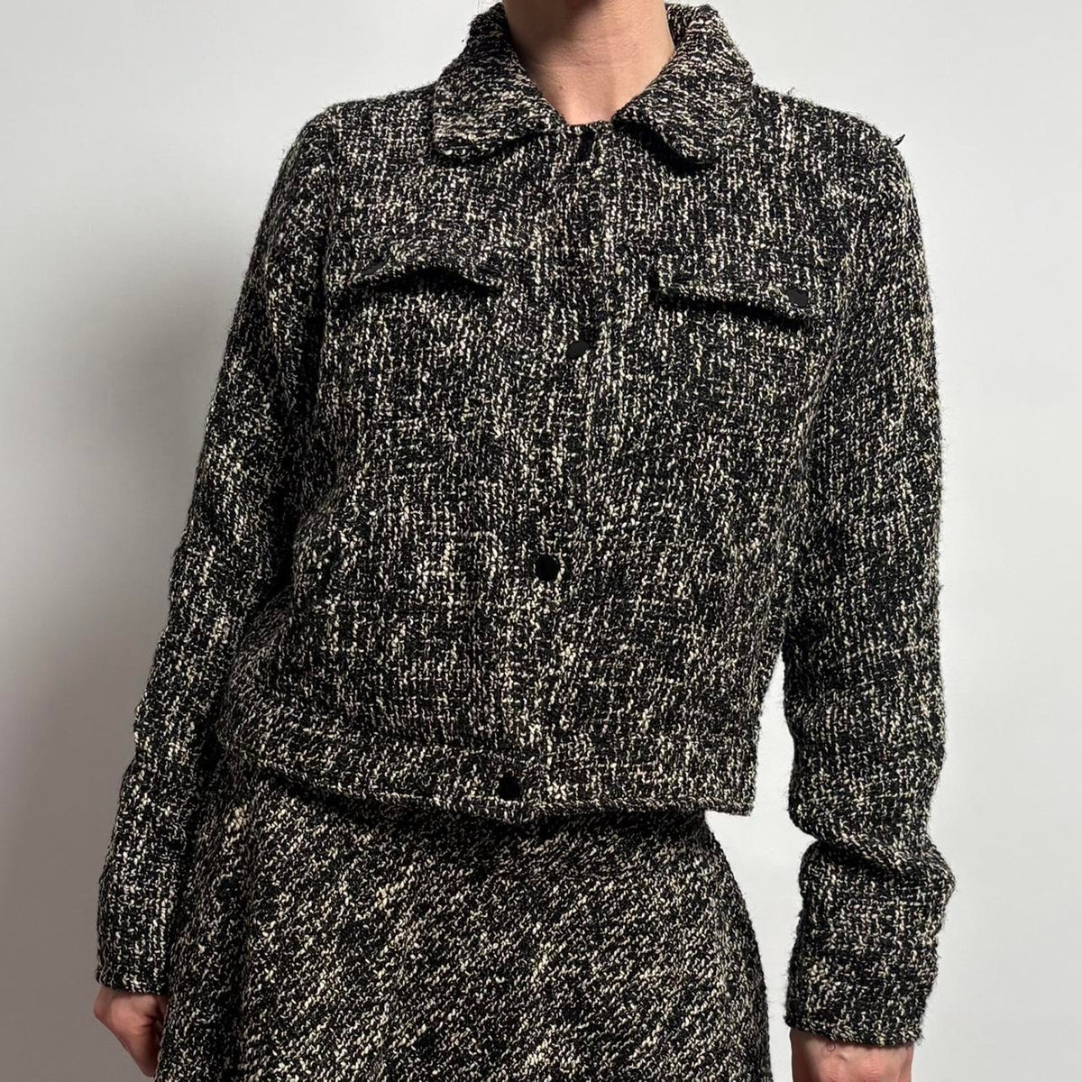 Jason wu textured tweed blazer