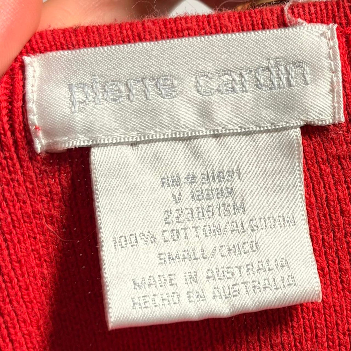 Pierre Cardin 100% Cotton V-Neck Knit Tank - Size Small