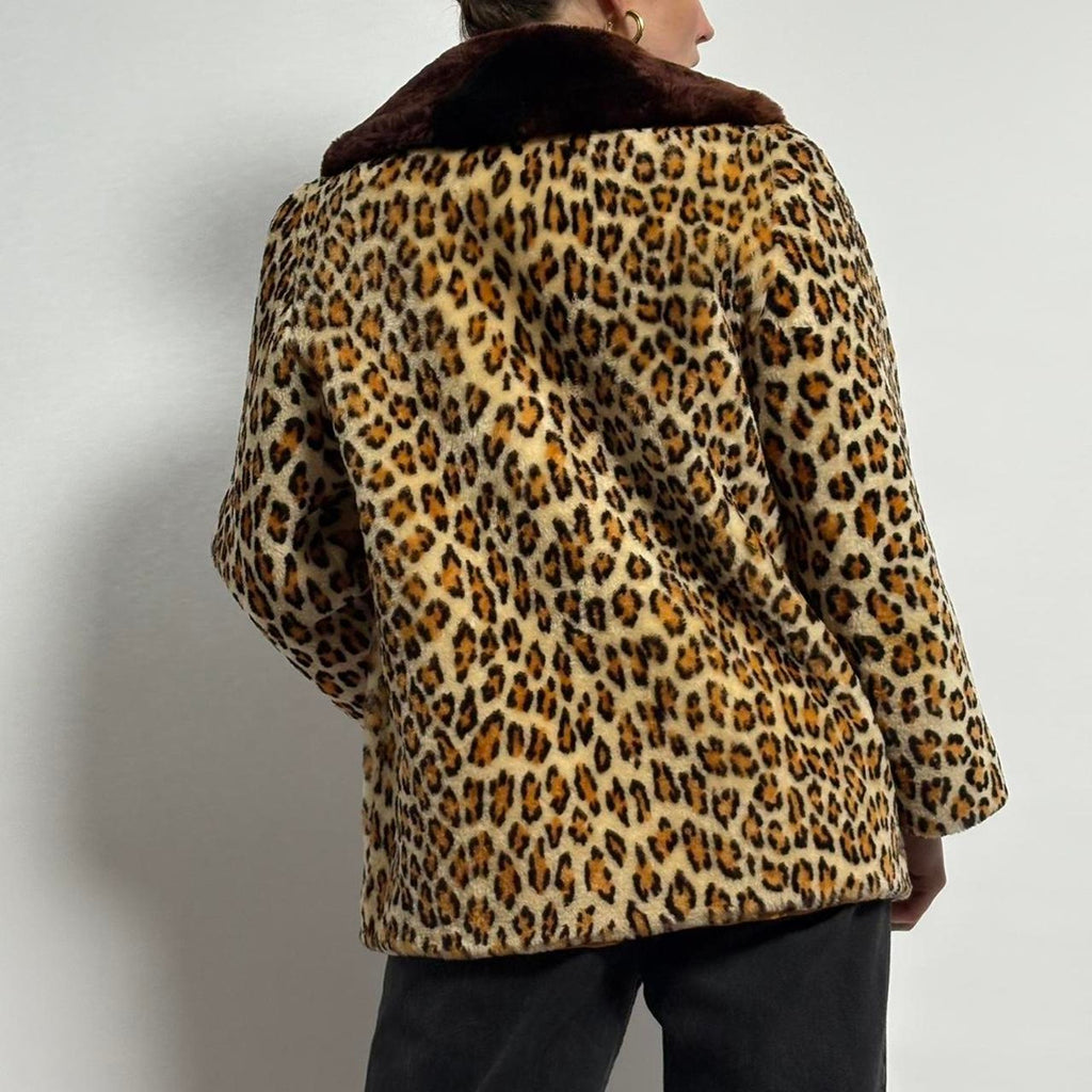 Vintage 50s leopard faux fur