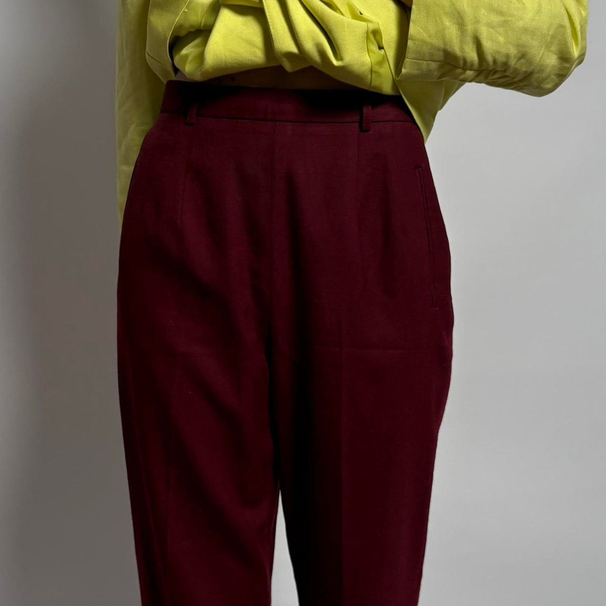 Talbots Burgundy Wool Trousers - Size 4