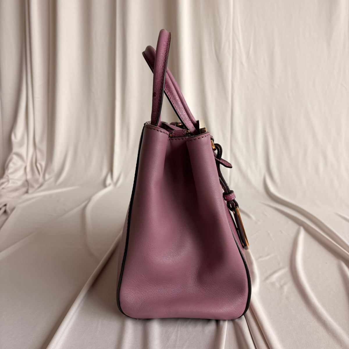 Fendi 2Jours Tote - Lilac/Old Rose Vitello Elite Leather