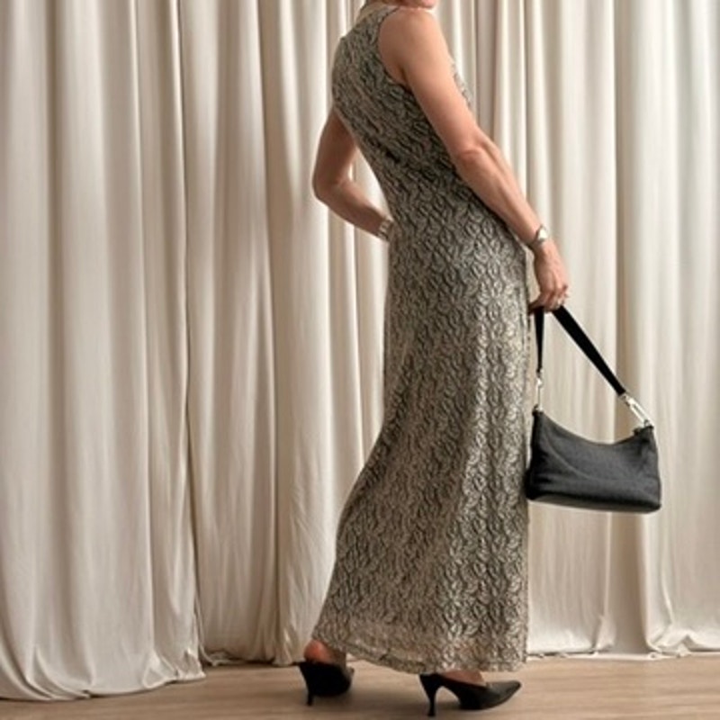 Fashion Bug Cowl Neck Slip Dress - NWT, Column Silhouette, 90s/Y2K Style, Size 10 (Fits L)