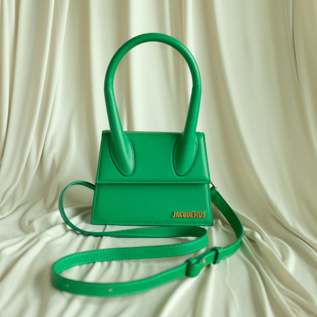 Jacquemus Le Chiquito  - Green Calfskin Leather, Gold Hardware