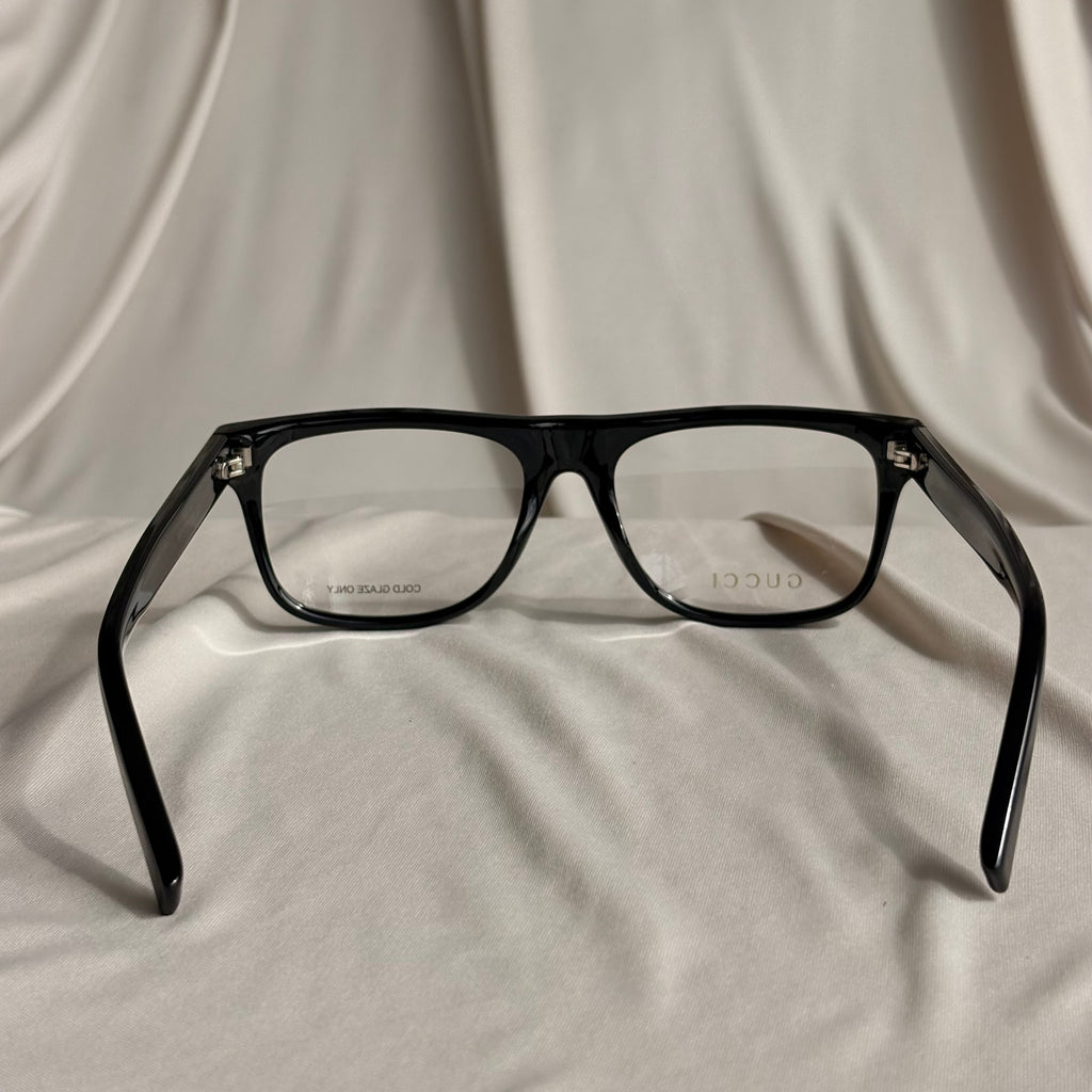 Gucci Black Square Eyeglasses - GG1117O - Red & Green Web, NIB