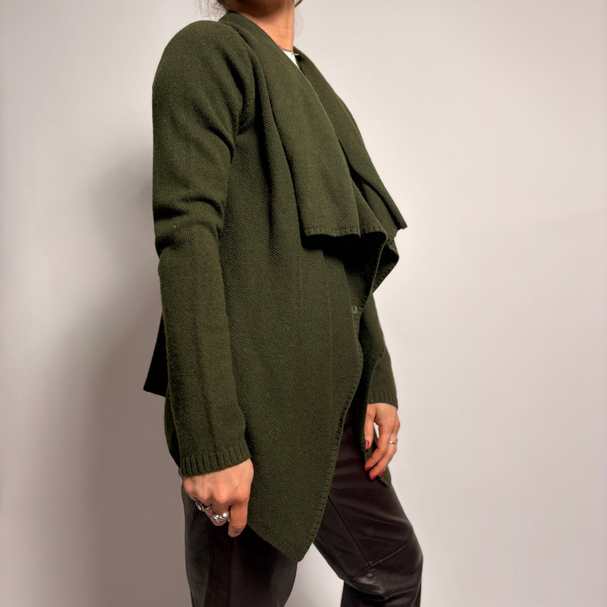 The Loft Forest Green Cardigan - Size Small