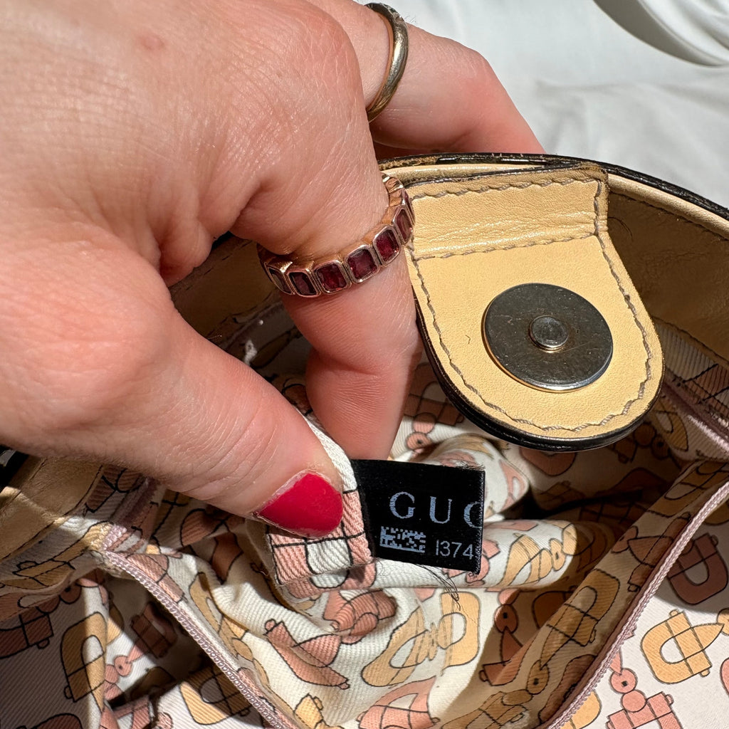 Gucci Abbey Tote - Guccissima Leather, Yellow, D-Ring Detail