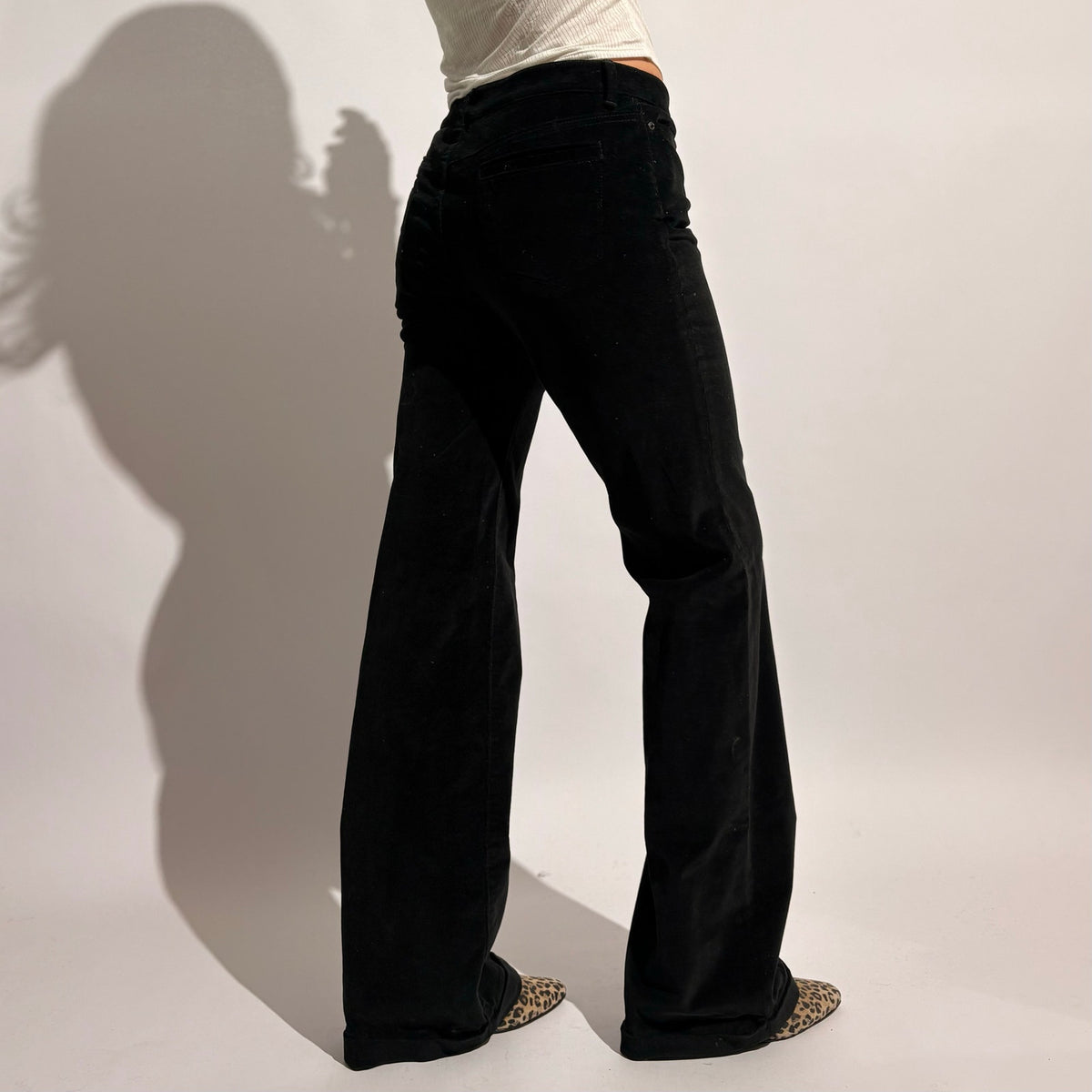 Banana Republic Black Velvet Bootcut Pants - NWT, Size 0