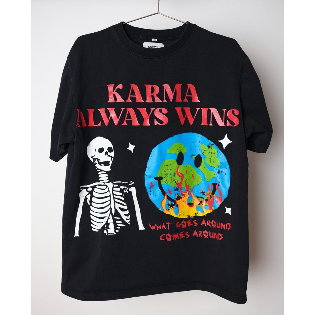 Drais World Mens Tee Shirt 2XL - Karma Always Wins