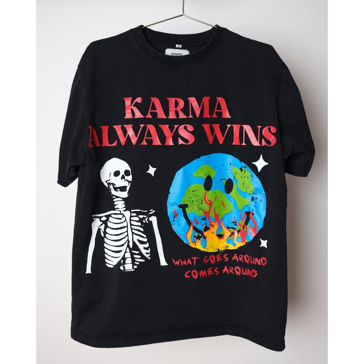 Drais World Mens Tee Shirt 2XL - Karma Always Wins