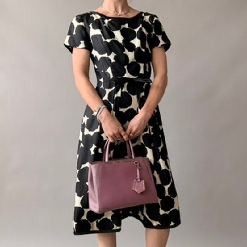 Suzy Perette New York Vintage Silk Polka Dot Cocktail Dress