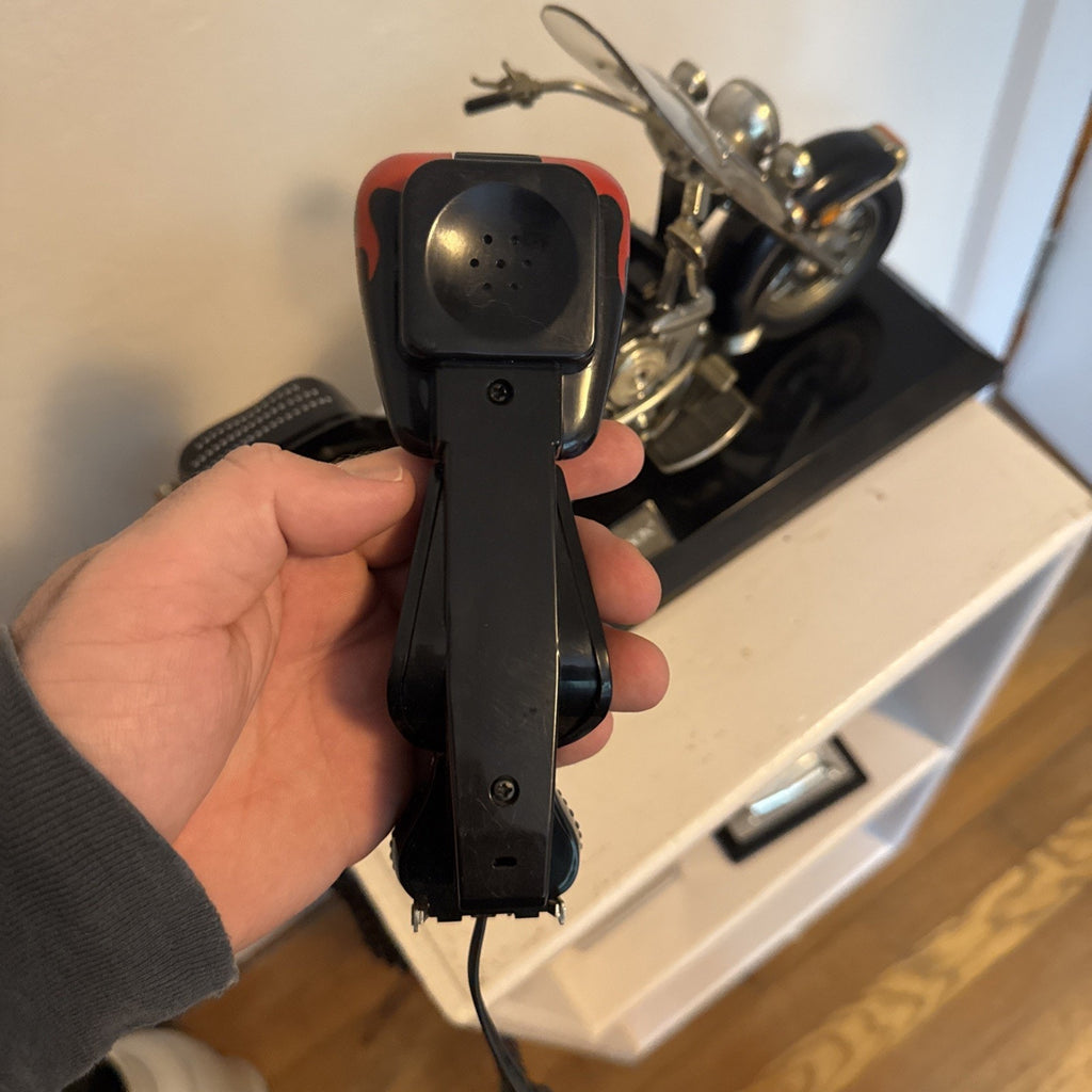 VTG Harley-Davidson Telemania Heritage Softail Landline Telephone Phone Flames.