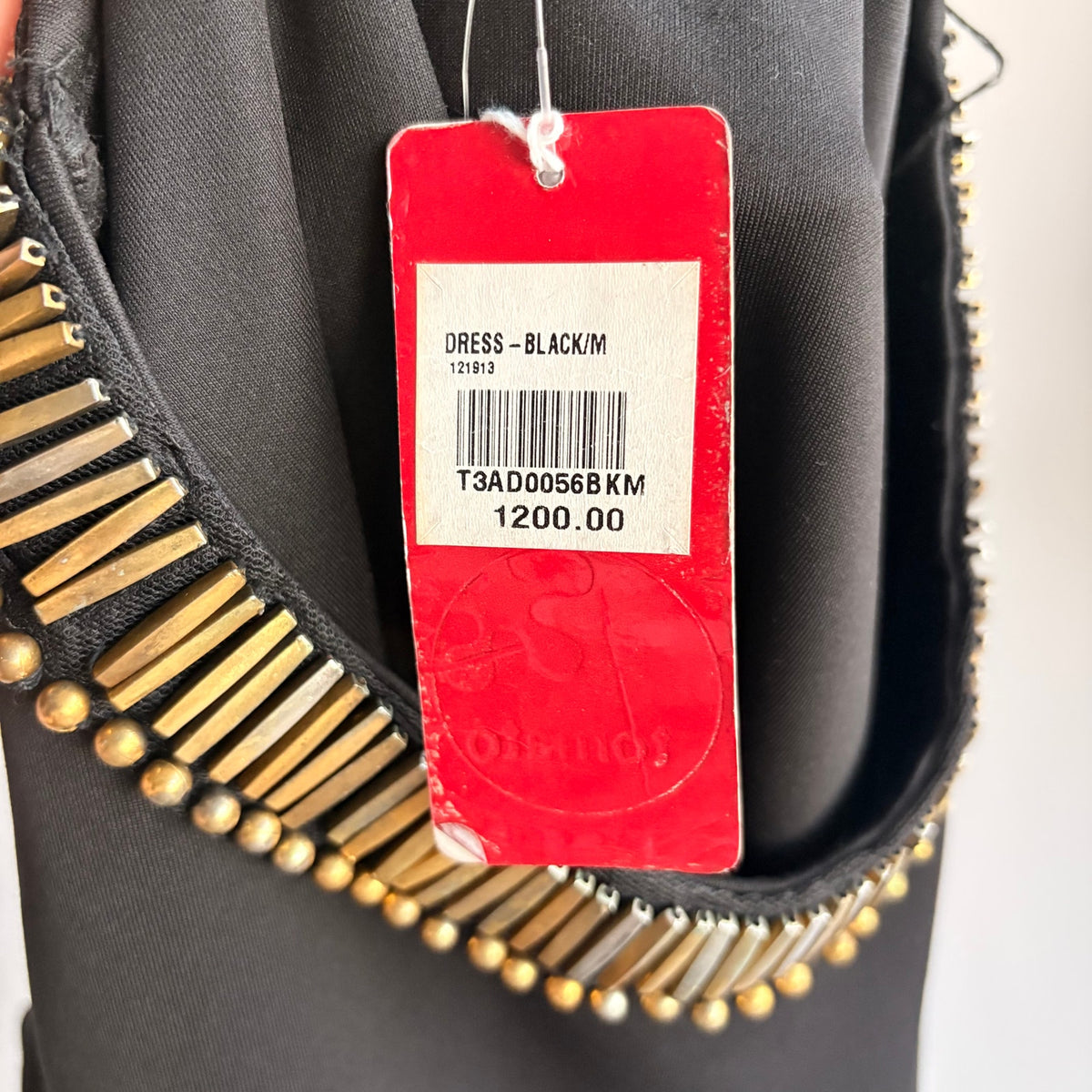 Tomato Black Beaded Shift Dress - NWT