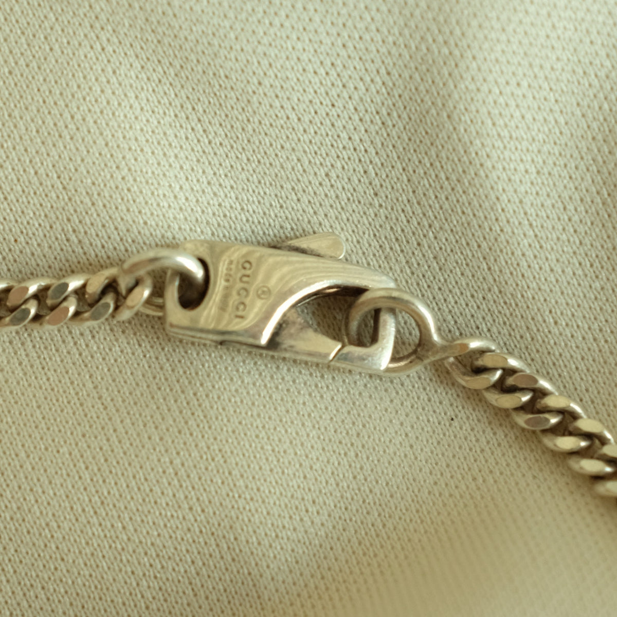 Gucci Double G Logo Necklace - Silver Pendant, 925 Silver Chain