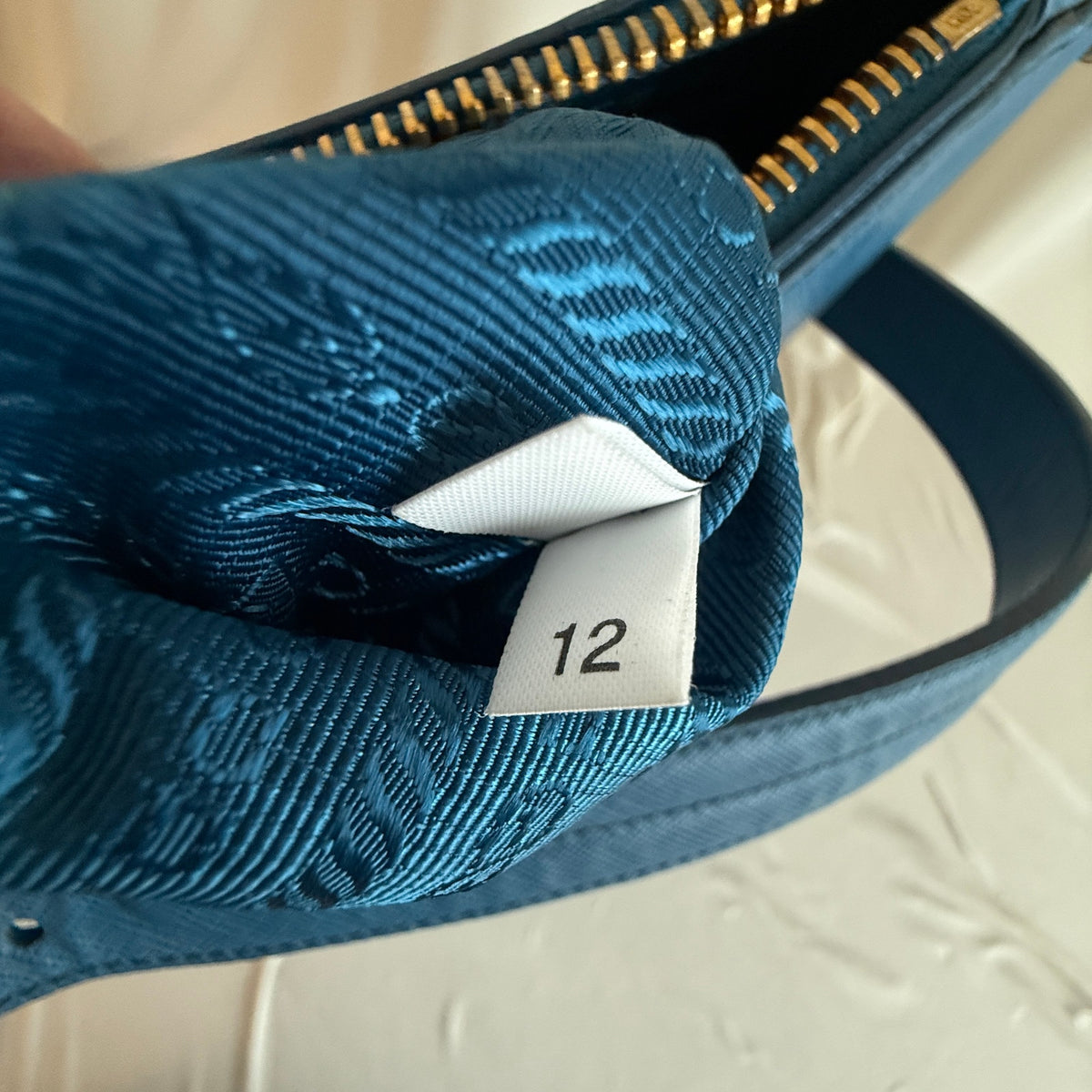 Prada Saffiano Lux Leather Shoulder Bag - Cobalt Blue