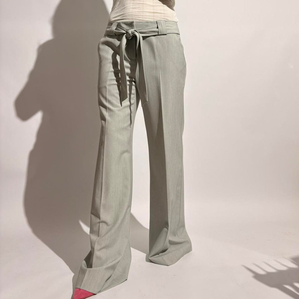 Mac & Jac Light Grey Wide Leg Trousers - NWT, Size 4