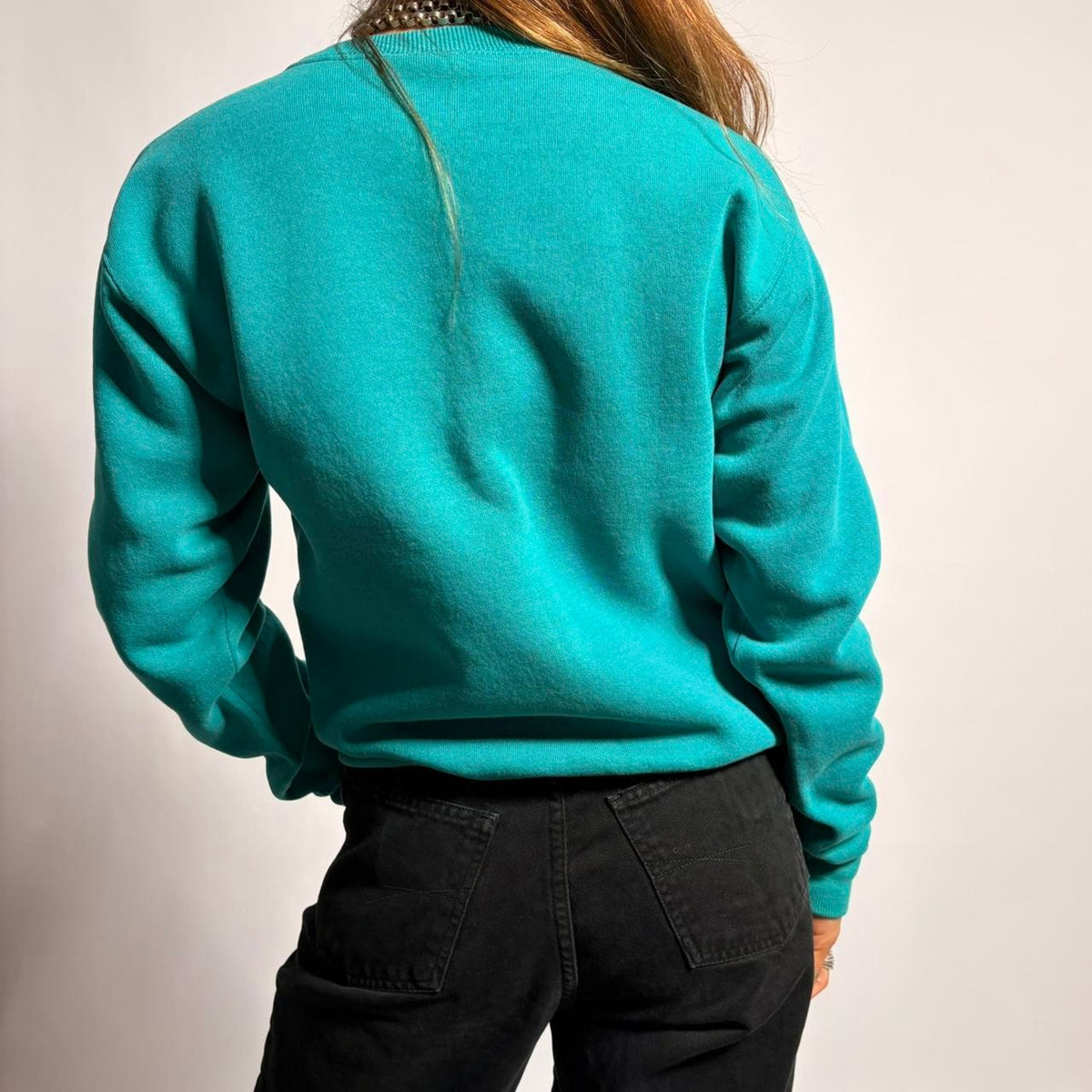 Vintage 1980s St. John's Bay Sweatshirt - Teal, Size Small