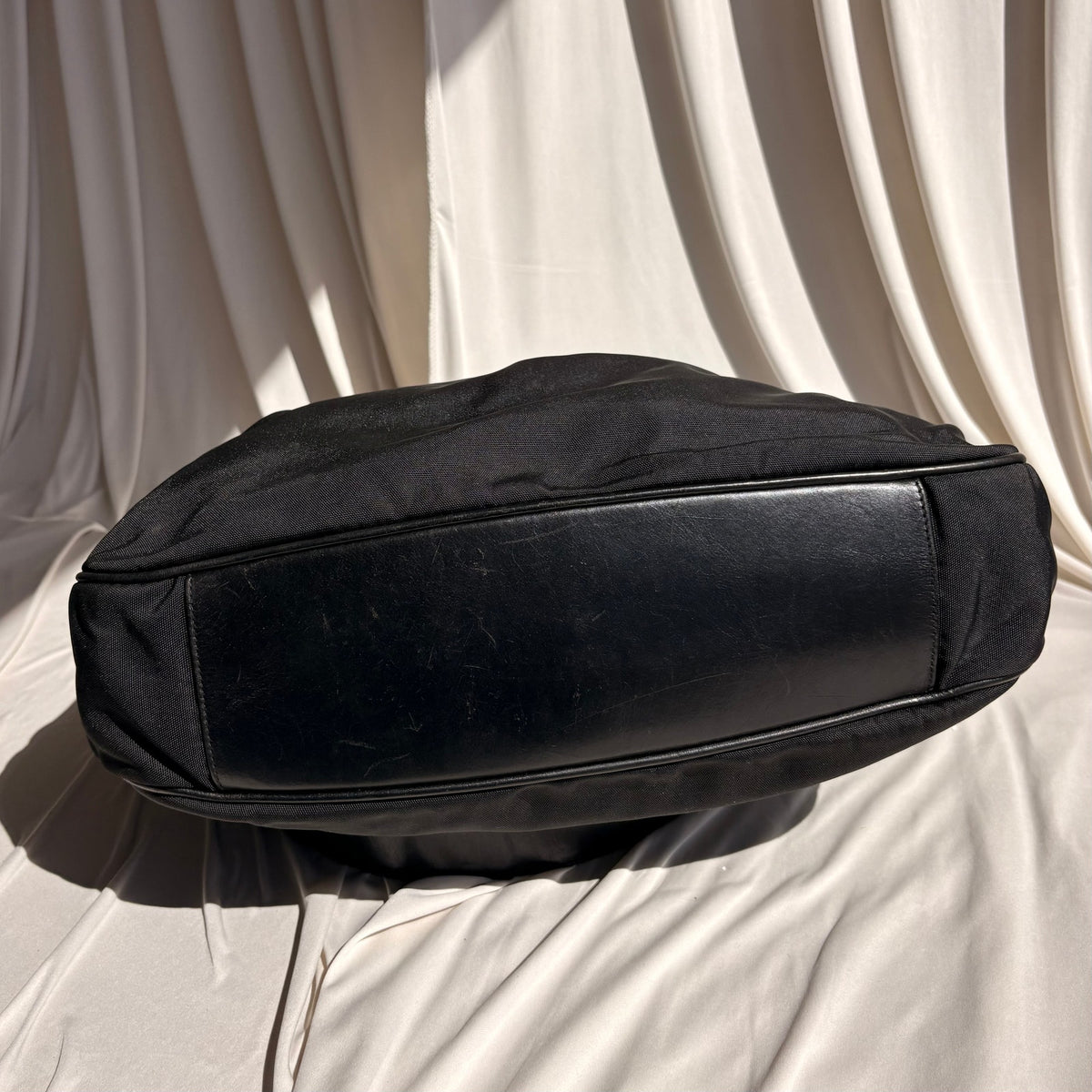 Gucci Bamboo Hobo Bag - Black Nylon, Leather, Tom Ford Era