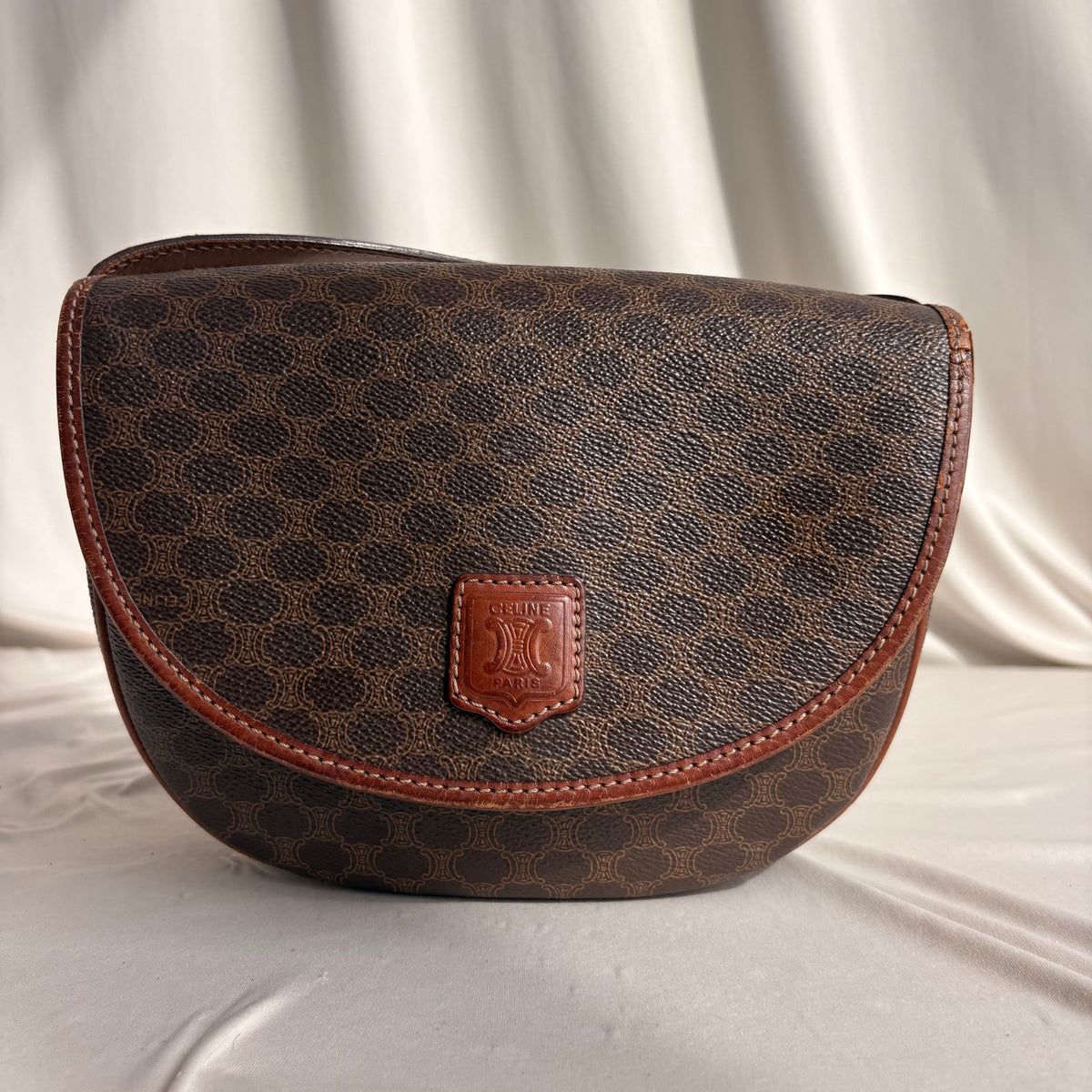 Vintage Celine Macadam Triomphe Saddle Bag