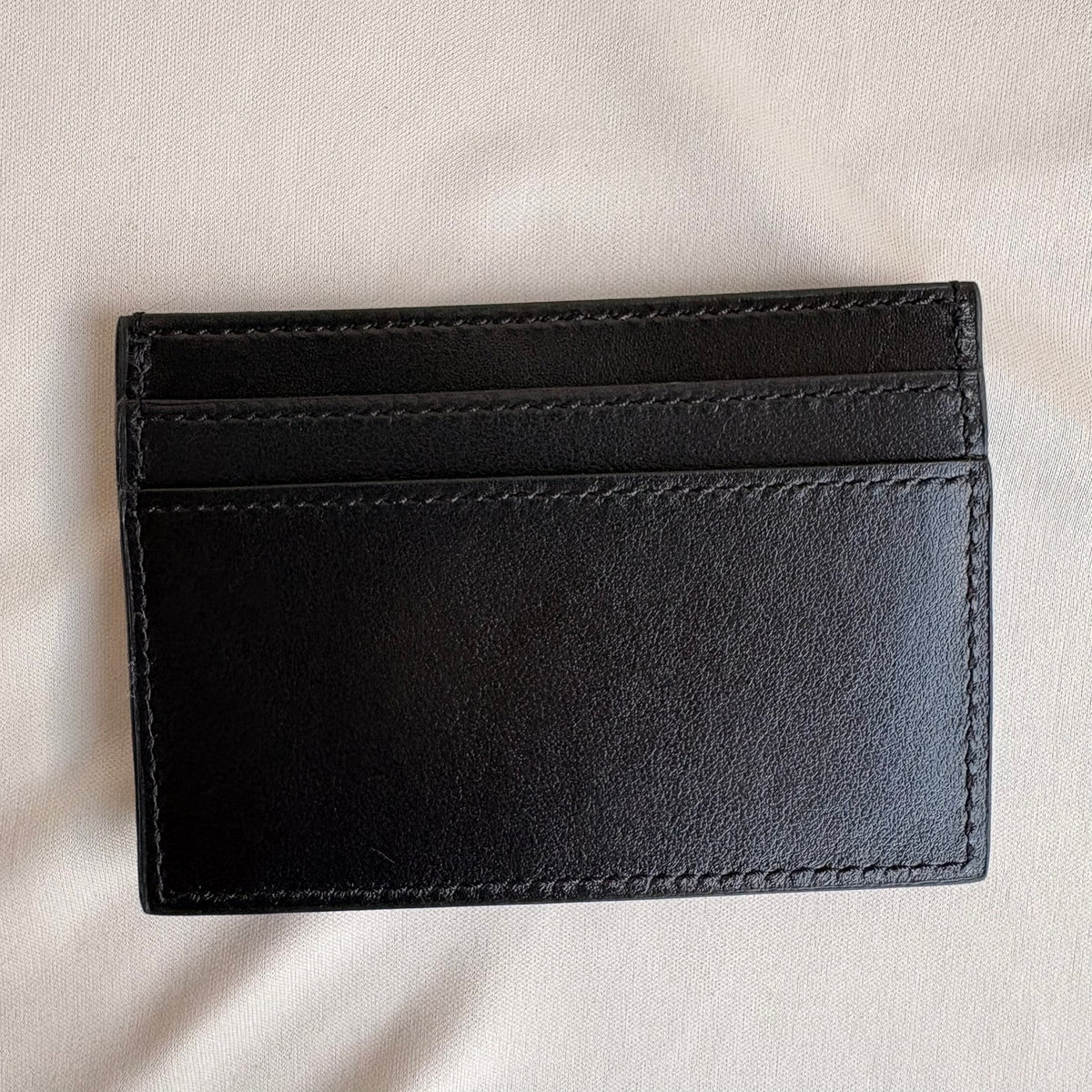 Versace Greca Goddess Black Leather Card Holder