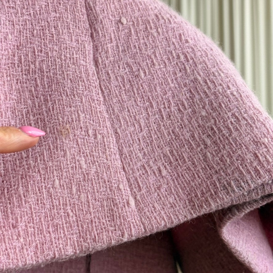 Henri Bendel Pink Knit Shift Dress - Textured Knit, 50s/60s, Fits M