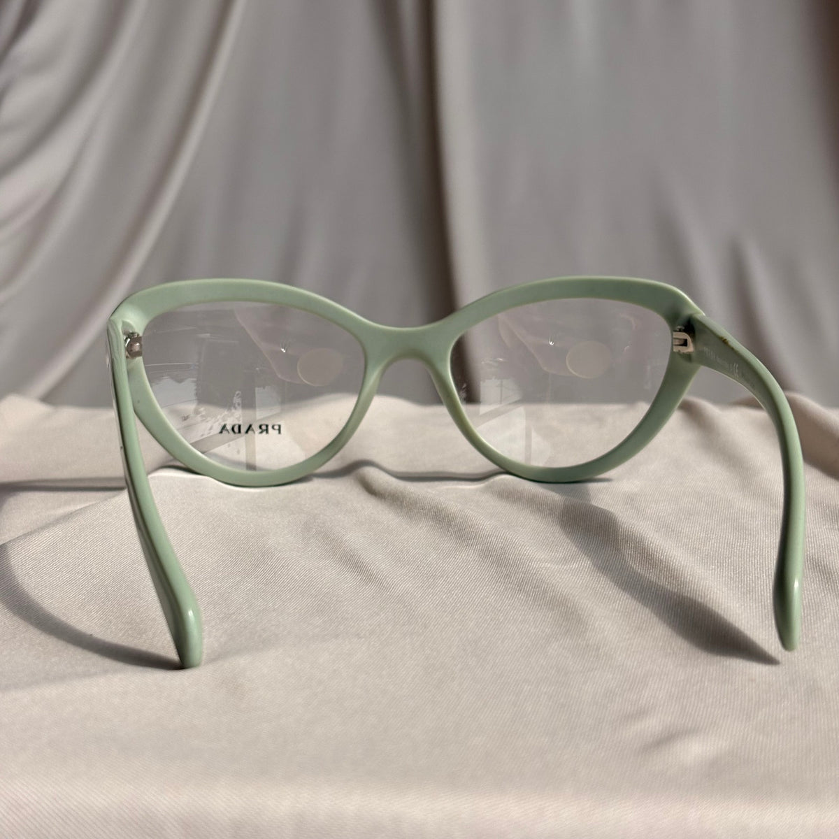 Prada VPR 25R Cat-Eye Eyeglasses - Mint Green, Sage