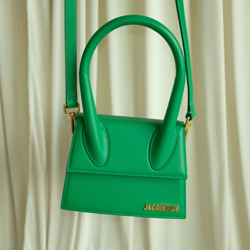 Jacquemus Le Chiquito  - Green Calfskin Leather, Gold Hardware