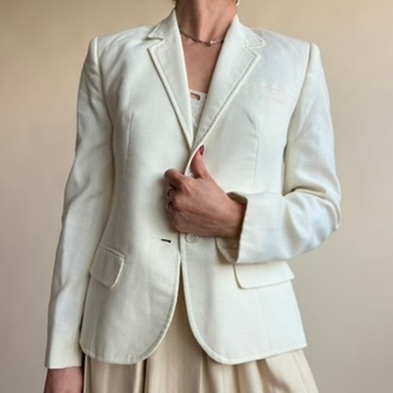 The Villager White Blazer - Size 4