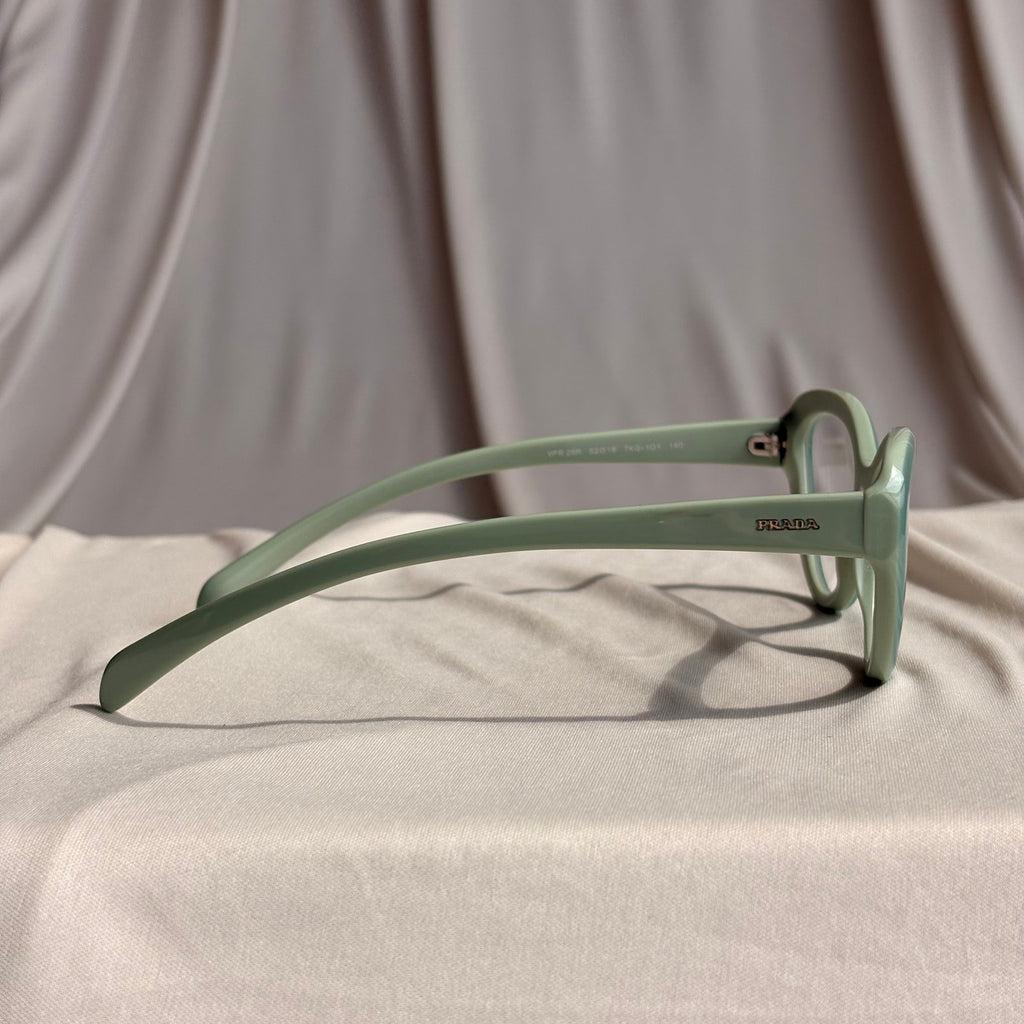 Prada VPR 25R Cat-Eye Eyeglasses - Mint Green, Sage