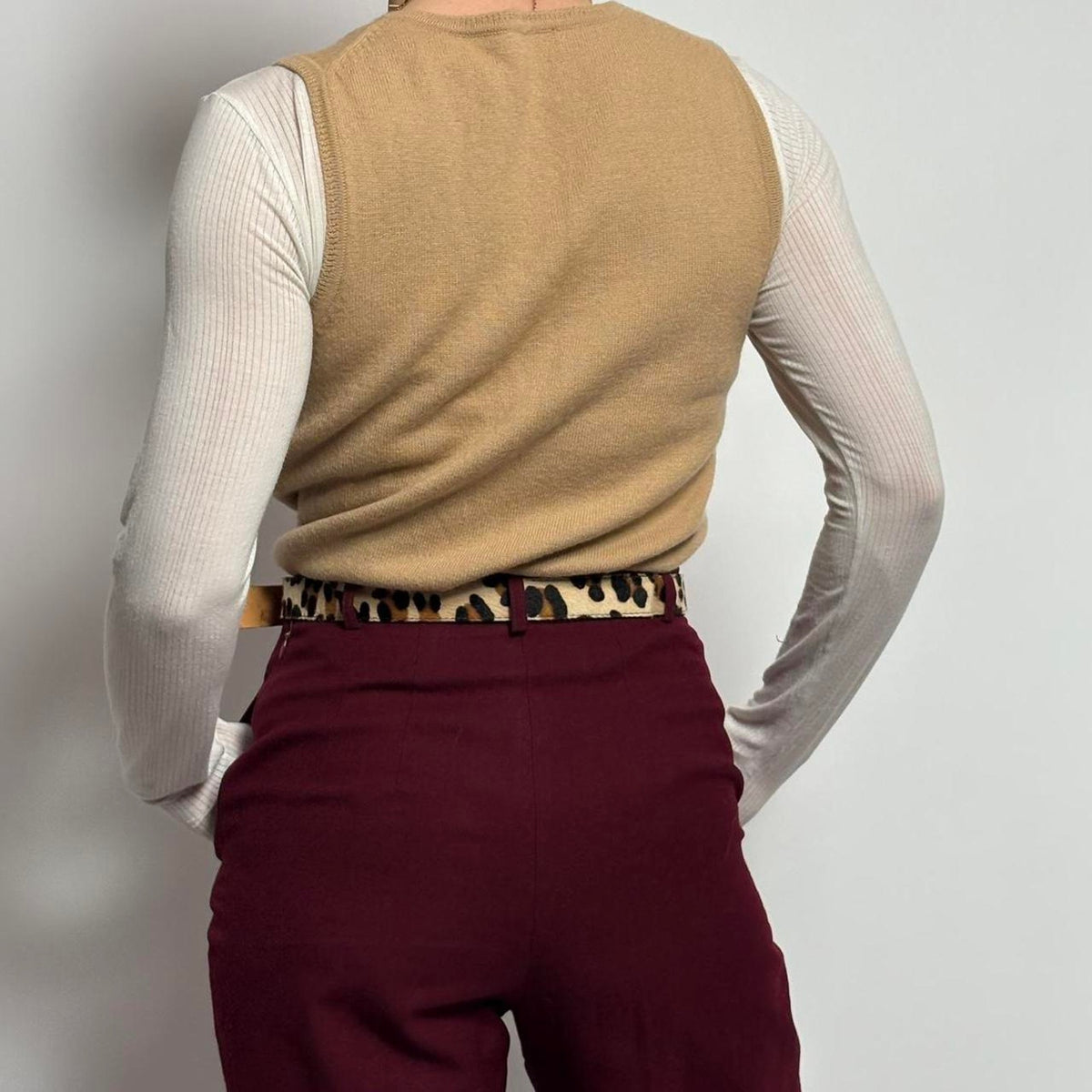 Vintage J.Crew Wool-Cotton Sweater Vest - xs