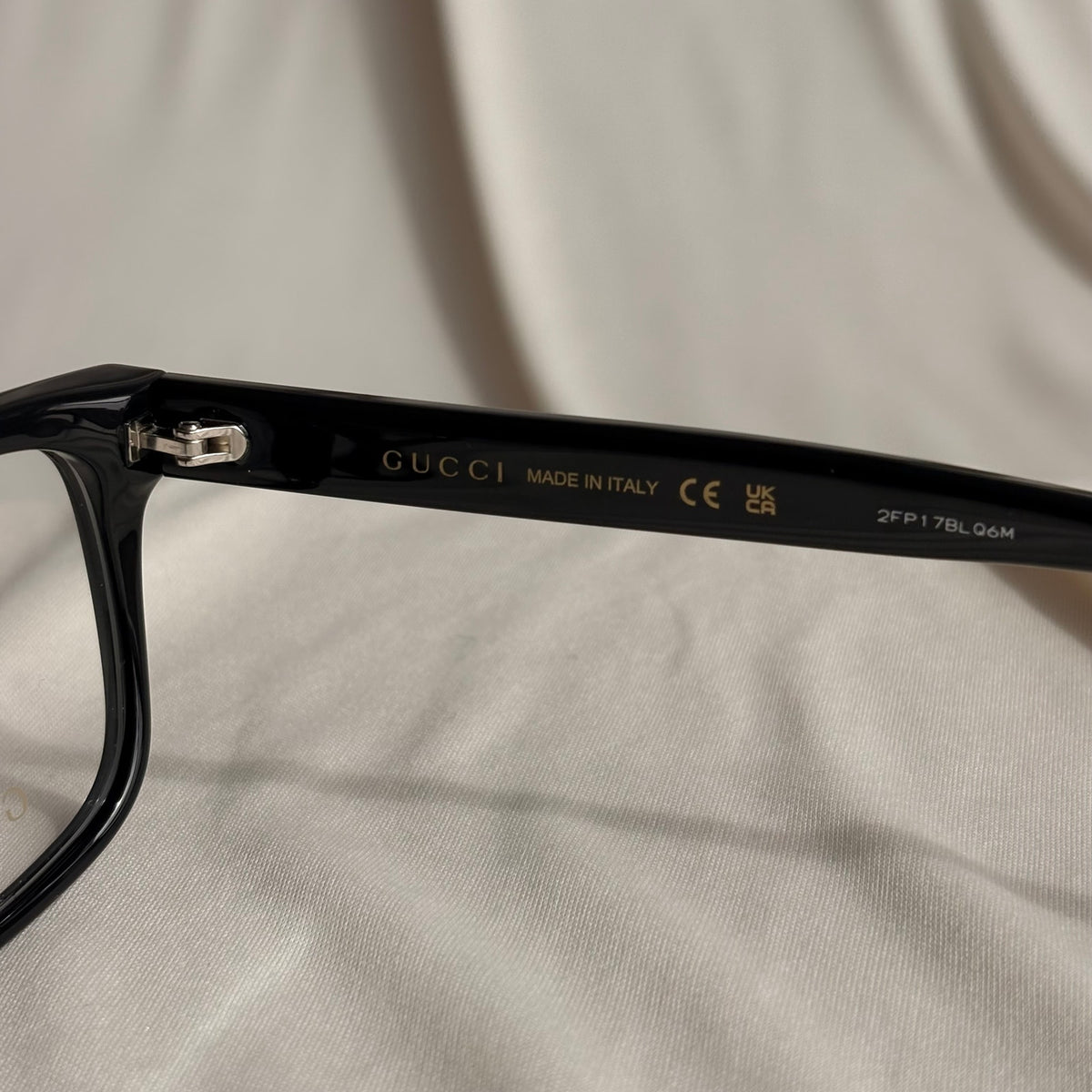 Gucci Black Square Eyeglasses - GG1117O - Red & Green Web, NIB