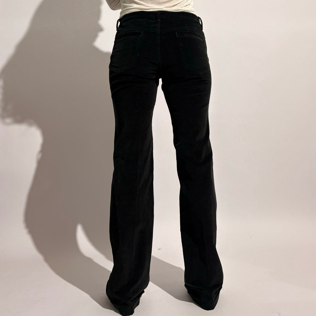 Banana Republic Black Velvet Bootcut Pants - NWT, Size 0