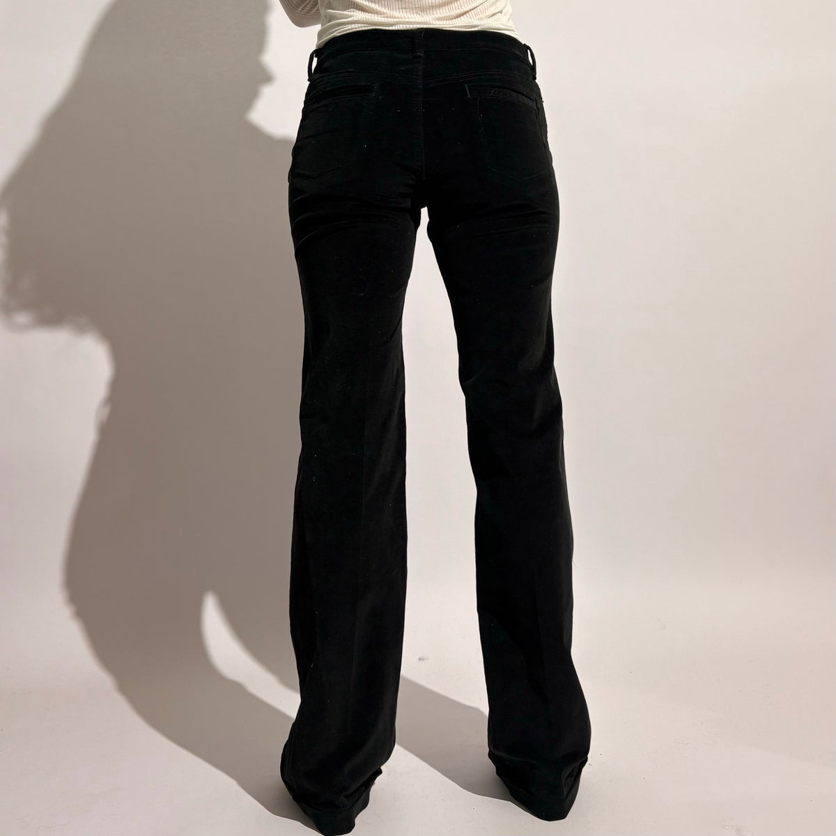 Banana Republic Black Velvet Bootcut Pants - NWT, Size 0