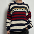 Vintage American Eagle Fair Isle Sweater | Patriotic Stripes
