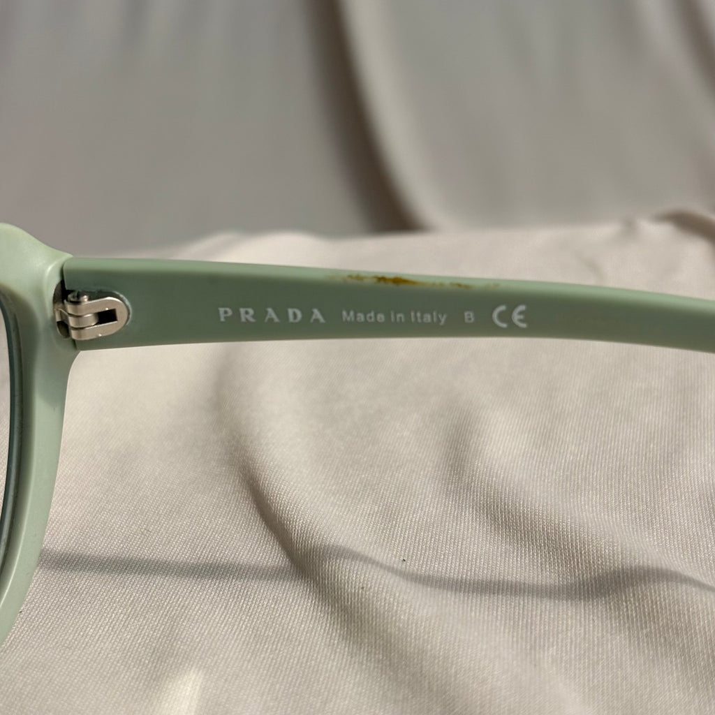 Prada VPR 25R Cat-Eye Eyeglasses - Mint Green, Sage